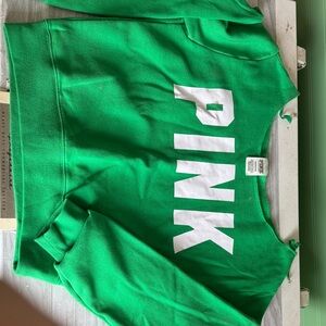 Victoria's Secret Green Off-the-Shoulder Sweater